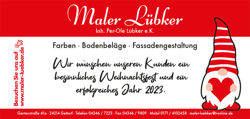 Maler Lübker - Flüstertüte-Weihnachten-2022